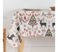 BELUM | Mantel Navidad | Mantel antimanchas Mesa Rectangular Resinado | Mantel resinado (tacto plastificado) | Mantel Mesa | Mantel Mesa hogar (100X140 cm)