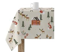 BELUM | Mantel Navidad | Mantel antimanchas Mesa Rectangular Resinado | Mantel resinado (tacto plastificado) | Mantel Mesa | Mantel Mesa hogar (200X140 cm)
