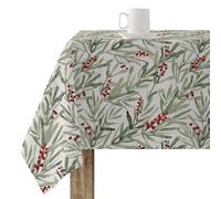 BELUM | Mantel Navidad resinado 100x140 cm 100% algodón resinado Antimanchas (Tacto no plastificado) Modelo Merry Christmas 46