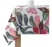 BELUM | Mantel NO Hule ula 105, mantel 140x140cm, mantel antimanchas resinado, mantel antibacteriano, mantel fabricado tejido orgánico, mantel 100% algodón orgánico