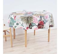 BELUM | Mantel Redondo Diámetro 140 resinado Antimanchas Modelo: 0318-105Tejido 100% algodón resinado Antimanchas (Tacto no plastificado).