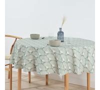 BELUM | Mantel Redondo resinado Antimanchas ASENA 4, Mantel Tejido algodón (Diámetro 180)