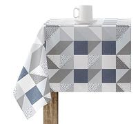 BELUM | Mantel resinado 100% algodón orgánico XL | Mantel resinado Antimanchas | Mantel Grande para Mesa Rectangular (100X250)