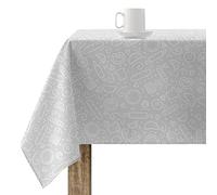 BELUM | Mantel Resinado Antimanchas Masterchef Tamaño: 140x140 cm Modelo: 0400-40 Tejido: 100% Algodón - Mantel NO Hule Tacto algodón Muy Suave - Mantel Impermeable Repelente líquidos