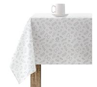 BELUM | Mantel Resinado Antimanchas Masterchef Tamaño: 140x140 cm Modelo: 0400-65 Tejido: 100% Algodón - Mantel NO Hule Tacto algodón Muy Suave - Mantel Impermeable Repelente líquidos