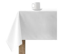 BELUM | Mantel resinado Antimanchas XL Tamaño: 100X180 Modelo: Liso Blanco 103, Mantel XL Tejido 100% algodón resinado Antimanchas (Tacto no plastificado).