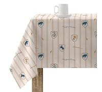 BELUM | Mantel resinado (tacto plastificado) 250x140 cm antimanchas modelo HPotter Child Nordic 2; mantel NO hule; mantel de algodón