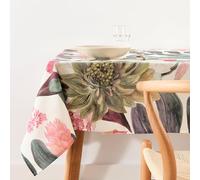 BELUM | Mantel XL 180x250 cm Antimanchas 100% Algodón Resinado, No Hule, Tacto Algodón, Impermeable, Repelente Líquidos