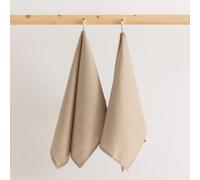 Belum | Pack 2 Paño de Cocina Lavable a Máquina 100% Lino | Trapos de Cocina 45x70 | Toallas de Cocina Reutilizables (Taupe)