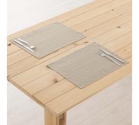 BELUM | Pack de 2 Unidades Mantel Individual 45x35 | Pack de 2 Salvamanteles Individual | Mantel 100% algodón resinado Antimanchas, 300 grs. | Mantel Antimanchas