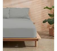 BELUM | Sabana Bajera Microsatén Acero Cama de 90, Sabana Bajera Medidas: 90x200cm + 30CM Fuelle, Bajera Ajustable Tacto extrasuave. Bajeras Resistente al Encogimiento, decoloración y Rotura.