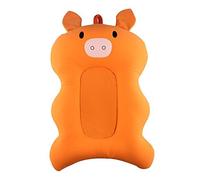 belupai Alfombrilla de baño para bebé recién nacido, plegable, para bañera, asiento de bañera y asiento de bebé(naranja)