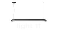 Belux Kido, lámpara de suspensión LED con sensor luz diurna, negro - simétrico - 110 cm - 4.000 K