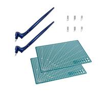 Belvanr 10 Piezas Cutter Precision Hoja Giratoria de 360 Grados de Acero Inoxidable con 6 Cuchillas de Repuesto, 2 Alfombrilla de Corte y 2 Cuchillo de Arte, para Manualidades