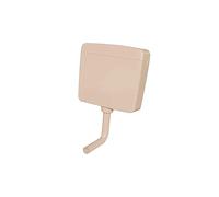 Belvit Cisterna de inodoro de 3 a 9 L, en Bahama, color beige, silenciosa y ahorro de agua, caja de agua con función de inicio-parada, 3 conexiones, juego completo