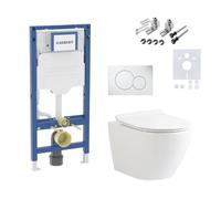 Belvit Geberit Duofix UP320 - Set de inodoro de pared sin borde, color