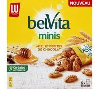 Belvita Minis - Galletas miel y pepitas de chocolate - 6 x 35 g - 210 g