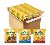 belVita Paquete variado de aperitivos crujientes de tamaño bocado, 3 sabores, 40 paquetes de aperitivos