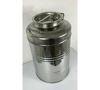 BELVIVERE Contenedor barril bidón para aceite 10 l acero inoxidable 18/10 con grifo