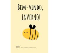 Bem-vindo, INVERNO!: Livro de colorir e traçar palavras - animais, plantas e céu.