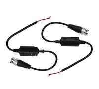 BeMatik - Balun pasivo de vídeo hasta 300m BNC a bornes de 30cm 2 Unidades