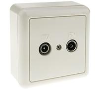 BeMatik - Base Antena Coaxial TV+FM (Macho+Hembra)