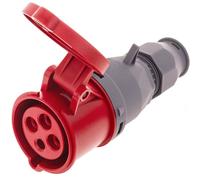 BeMatik - Base de enchufe industrial CETAC hembra 3P+T 32A 380V IP44 aérea