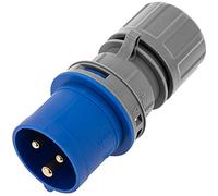 BeMatik - Base de enchufe industrial CETAC macho 2P+T 16A 250V IP44 aérea