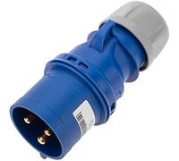 BeMatik - Base de Enchufe Industrial CETAC Macho 2P+T 32A 250V IP44 aérea