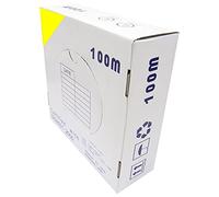 BeMatik - Bobina Cable FTP categoría 6 24AWG CCA rígido Amarillo 100m