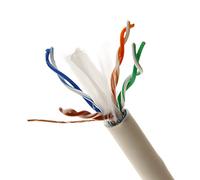 BeMatik - Bobina cable LSHF FTP Cat.6 24AWG rígido blanco 305 m