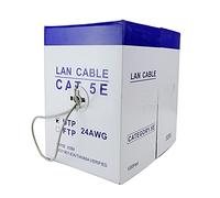 BeMatik - Bobina Cable UTP categoría 5e 24AWG rígido Gris 305m