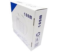 BeMatik - Bobina Cable UTP categoría 6 24AWG CCA rígido Azul 100m