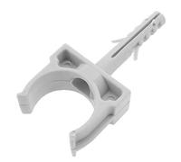 BeMatik BR019-VCES Abrazadera con Taco a presión 25mm 25 Unidades (BR019), Gris