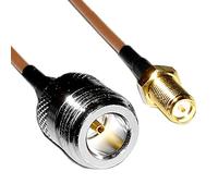 BeMatik - Cable coaxial RG316 N-hembra a rSMA-hembra 20cm