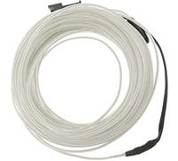 BeMatik - Cable electroluminiscente Transparente-Blanco de 3.2mm en Bobina 10m de Cable conectada a 220VAC