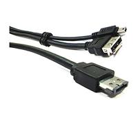 BeMatik - Cable eSATAp o eSATA+USB (M/MiniUSB5pin-BM+eSATA-H) 3 Metros