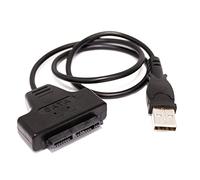 BeMatik - Cable MicroSATA a USB 2.0 con Datos y alimentación