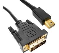 BeMatik - Cable Mini DisplayPort Macho a DVI-D Macho de 1.8 m