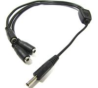 BeMatik - Cable multiplicador de alimentación de 3 DC-jack hembra de 3,5mm