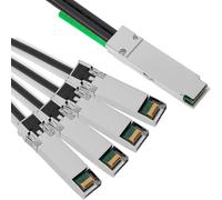 BeMatik - Cable QSFP+ SFF-8436 a 4 SFP+ SFF-8431 de 40 Gigabit de 2m