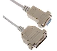 BeMatik - Cable Serie con Conector DB25 Macho a DB9 Hembra de 1.8m