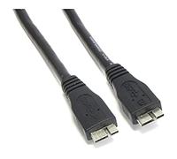 BeMatik - Cable SuperSpeed USB 3.0 (MicroUSB-M Tipo A/MicroUSB-M Tipo B) 3 Metros