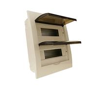 BeMatik - Caja de distribución eléctrica de 24 módulos de empotrar de plástico ABS SPN IP40