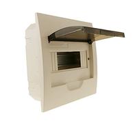 BeMatik - Caja de distribución eléctrica de 8 módulos de empotrar de plástico ABS SPN IP40