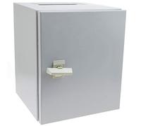 BeMatik - Caja de distribución eléctrica metálica con protección IP65 para fijación a pared 300x250x250mm (DF008)
