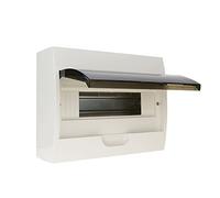 BeMatik - Caja de distribución eléctrica SPN 12M IP40 de Superficie de plástico ABS