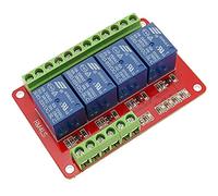 BeMatik - Circuito impreso con 4 relé de 5/12/24V para RM4LS DW-0026 (AJ075)