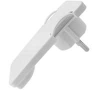 BeMatik - Clavija Enchufe schuko acodado Macho Blanco Extra-Plano para detrás de Muebles