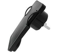 BeMatik - Clavija Enchufe schuko acodado Macho Negro Extra-Plano para detrás de Muebles